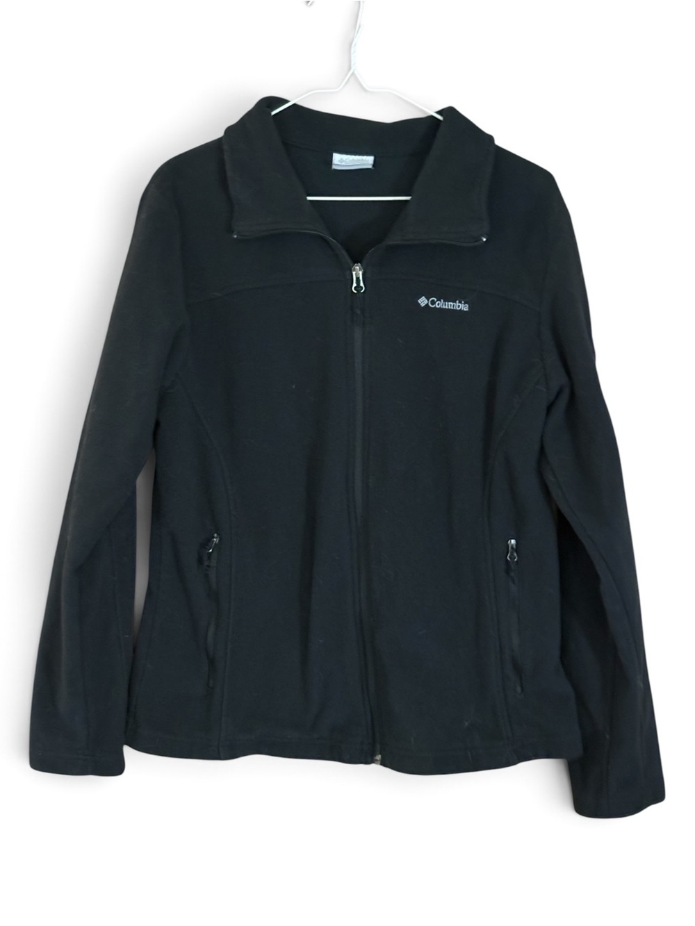 Columbia Black Full-Zip Teddy Fleece Jacket